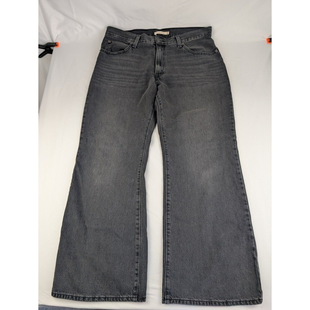 Women's 32x31 Levis '94 Baggy Jean Faded Black Wide Leg Skater Dark Wash Denim